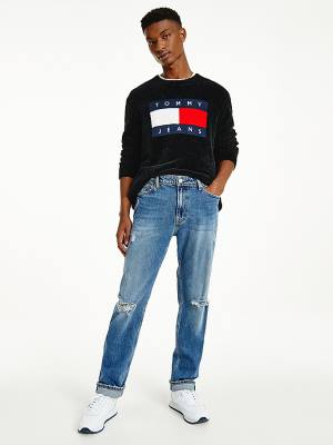 Tommy Hilfiger Ethan Straight Relaxed Distressed Farmer Férfi Denim | TH863KSM