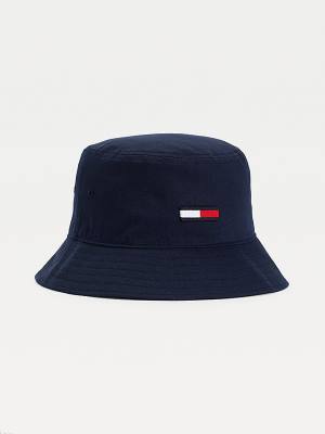 Tommy Hilfiger Flag Embroidery Bucket Kalap Férfi Kék | TH230XPL