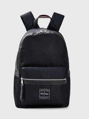 Tommy Hilfiger Flag Jacquard Backpack Táska Férfi Kék | TH153YSF