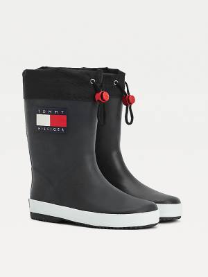 Tommy Hilfiger Flag Toggle Rain Bakancs Fiú Fekete | TH016IMG