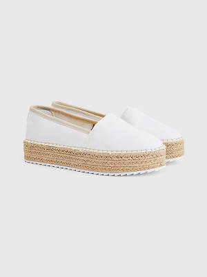 Tommy Hilfiger Flatform Espadrilles Loafer Cipő Női Fehér | TH957FKU