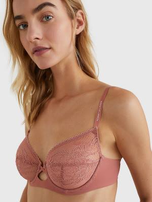 Tommy Hilfiger Floral Csipke Unlined Bra Fehérnemű Női Narancssárga | TH478DVM