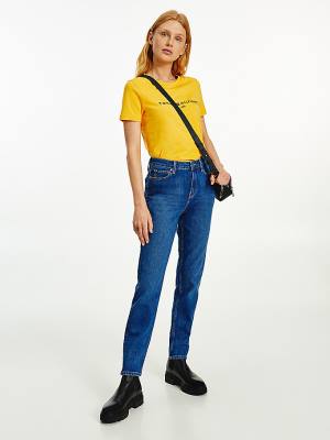 Tommy Hilfiger Gramercy High Rise Tapered Mom Farmer Női Denim | TH234LGD