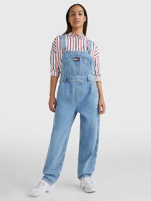 Tommy Hilfiger Hemp Denim Dungarees Farmer Női Denim | TH034UOR