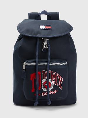 Tommy Hilfiger Heritage Logo Backpack Táska Férfi Kék | TH985VKR