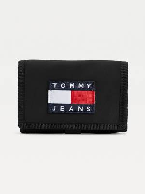 Tommy Hilfiger Heritage Recycled Trifold Pénztárca Férfi Fekete | TH539YDT