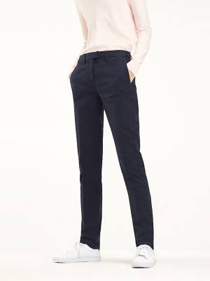 Tommy Hilfiger Heritage Skinny Fit Chinos Nadrág Női Kék | TH104DYR