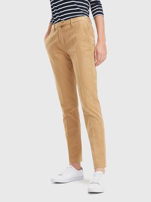 Tommy Hilfiger Heritage Skinny Fit Chinos Nadrág Női Khaki | TH359QFC