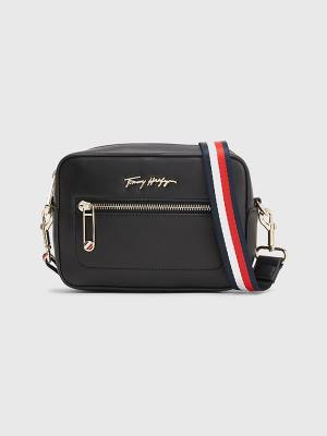 Tommy Hilfiger Iconic Camera Táska Női Fekete | TH283SNF