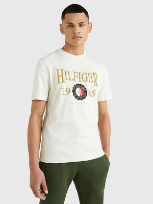 Tommy Hilfiger Icons Relaxed Fit Póló Férfi Fehér | TH915NPF