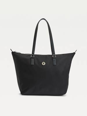 Tommy Hilfiger Large Recycled Tote Táska Női Fekete | TH831QCJ