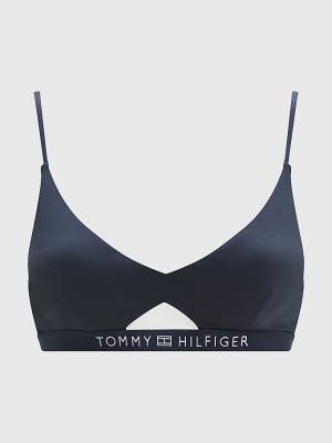 Tommy Hilfiger Logo Waistband Bikini Bralette Fürdőruha Női Kék | TH142NKC