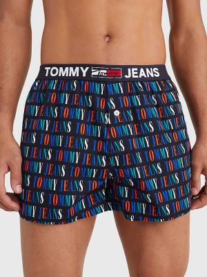 Tommy Hilfiger Logo Waistband Boxer Shorts Fehérnemű Férfi Bézs | TH806QGL