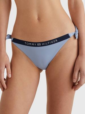 Tommy Hilfiger Logo Waistband Cheeky Fit Bikini Bottoms Fürdőruha Női Kék | TH798LUZ