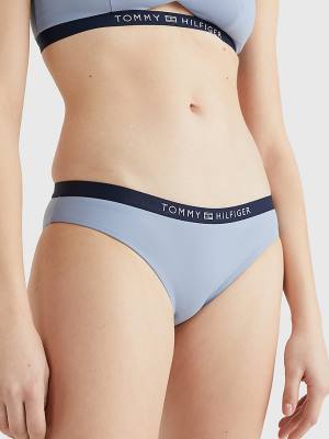 Tommy Hilfiger Logo Waistband Classic Bikini Bottoms Fürdőruha Női Kék | TH123AHY