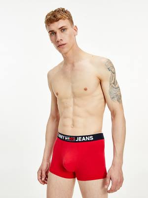 Tommy Hilfiger Logo Waistband Trunks Fehérnemű Férfi Piros | TH851MQA