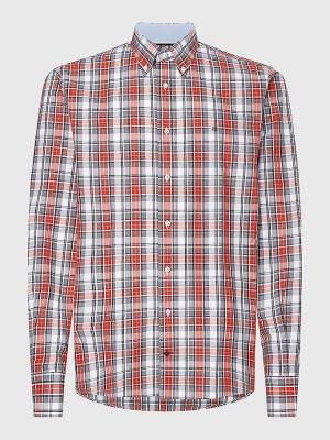 Tommy Hilfiger Madras Check Regular Fit Ingek Férfi Piros | TH578MVQ