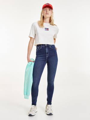 Tommy Hilfiger Melany Ultra High Rise Super Skinny Farmer Női Denim | TH826XKY