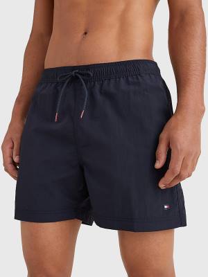 Tommy Hilfiger Mid Length Drawstring Shorts Fürdőruha Férfi Kék | TH185JTX