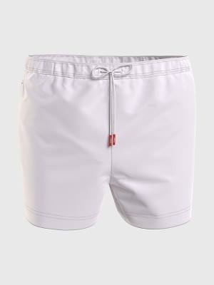 Tommy Hilfiger Mid Length Drawstring Shorts Fürdőruha Férfi Fehér | TH509QYR