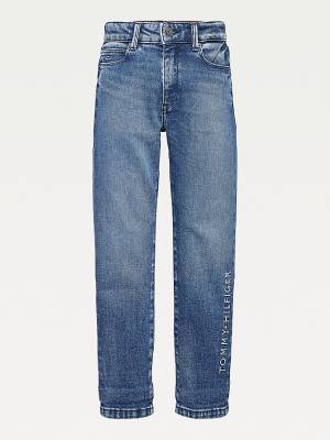 Tommy Hilfiger Modern Straight Embroidery Farmer Fiú Denim | TH912IFV