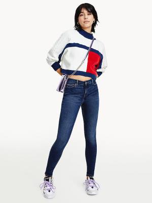 Tommy Hilfiger Nora Mid Rise Skinny Farmer Női Denim | TH297EKR