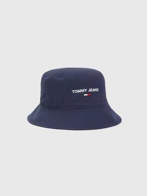 Tommy Hilfiger Organic Pamut Bucket Kalap Férfi Kék | TH013HSF