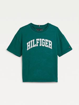 Tommy Hilfiger Organic Pamut Tie-Dye Póló Fiú Zöld | TH982XVN