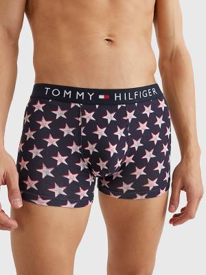 Tommy Hilfiger Original All-Over Print Trunks Fehérnemű Férfi Bézs | TH258DTA