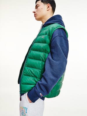 Tommy Hilfiger Packable Light Down Vest Kabát Férfi Zöld | TH741UYQ