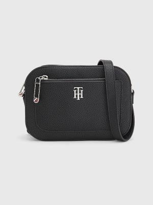 Tommy Hilfiger Pebble Grain Camera Táska Női Fekete | TH416MQL