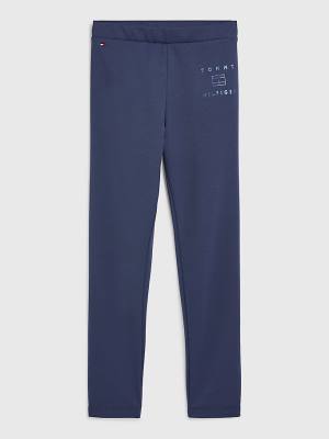 Tommy Hilfiger Ponti di Roma Leggings Nadrág Lány Kék | TH217WFV