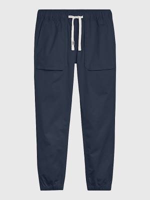 Tommy Hilfiger Scanton Elasticated Cuff Joggers Nadrág Férfi Kék | TH532GHR