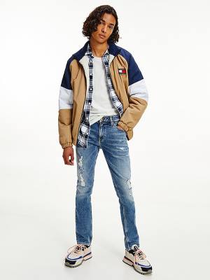 Tommy Hilfiger Scanton Slim Distressed Faded Farmer Férfi Denim | TH076YWF