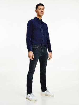 Tommy Hilfiger Scanton Slim Fit Black Faded Farmer Férfi Denim | TH789HRJ