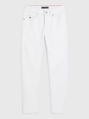 Tommy Hilfiger Scanton Slim White Farmer Fiú Denim | TH294FED