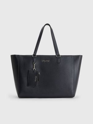 Tommy Hilfiger Signature Logo Tote Táska Női Kék | TH078HBT