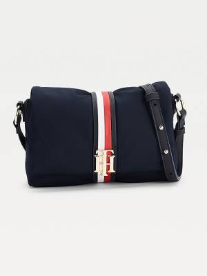 Tommy Hilfiger Signature Monogram Lock Crossover Táska Női Kék | TH780BLX