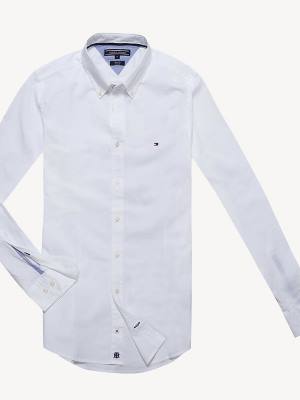 Tommy Hilfiger Slim Fit Stretch Poplin Ingek Férfi Fehér | TH375OUR