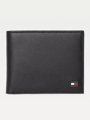 Tommy Hilfiger Small Embossed Bifold Pénztárca Férfi Fekete | TH482HJZ