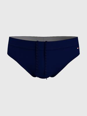 Tommy Hilfiger Solid Colour Briefs Fürdőruha Férfi Kék | TH268XCS