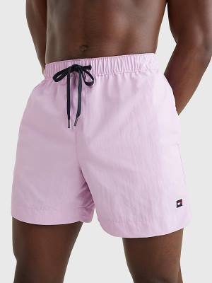 Tommy Hilfiger Solid Mid Length Shorts Fürdőruha Férfi Lila | TH342MWP