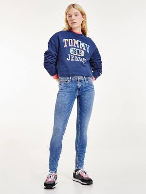 Tommy Hilfiger Sophie Low Rise Skinny Faded Farmer Női Denim | TH320JHC