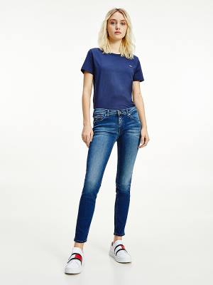 Tommy Hilfiger Sophie Low Rise Skinny Faded Farmer Női Denim | TH836DRN