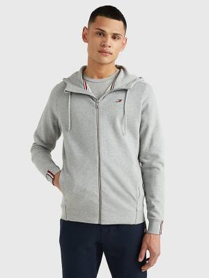 Tommy Hilfiger Sport Essential Organic Pamut Logo Pulóver Férfi Szürke | TH231SWY