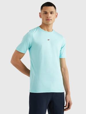 Tommy Hilfiger Sport Essential Slim Fit Recycled Póló Férfi Kék | TH531MRN