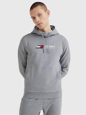 Tommy Hilfiger Sport Essential TH Cool Kapucnis Pulóver Férfi Szürke | TH063GOJ