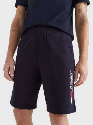 Tommy Hilfiger Sport Essential TH Cool Sweat Rövidnadrág Férfi Kék | TH186JPW