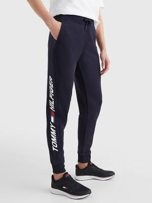 Tommy Hilfiger Sport Organic Pamut Regular Fit Joggers Nadrág Női Kék | TH381PAK