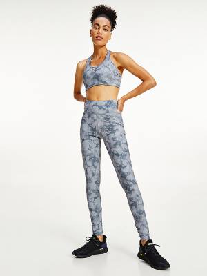 Tommy Hilfiger Sport Print Full Length Leggings Női Szürke | TH231NFB